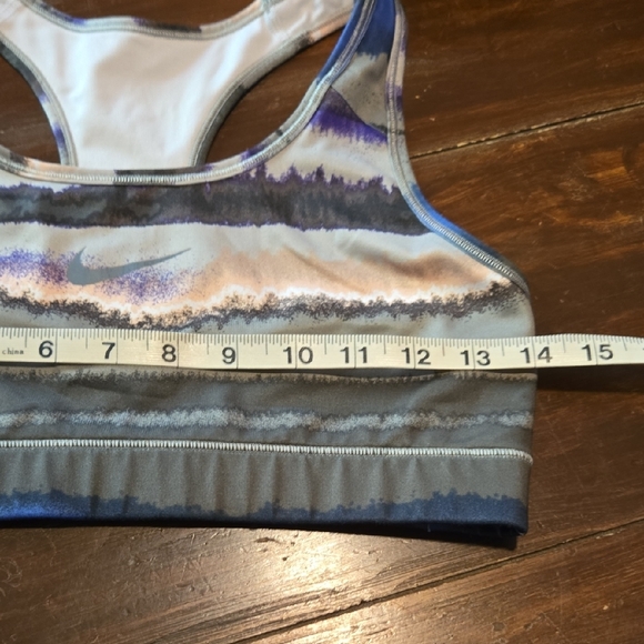 Nike Dri-fit Striped Sports Bra Olive #846 - Picture 6 of 8